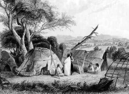 Kickapoo Tribe: Picture of a wigwam